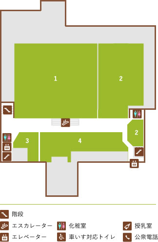 2F 日用雑貨・家具・サロン マップ