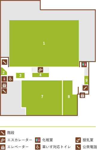 B1F ファッション・カフェ マップ